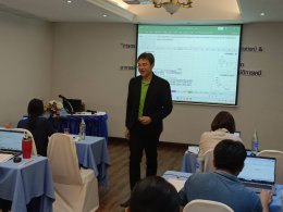 ภาพกิจกรรมการบรรยาย หลักสูตร "การตรวจสอบความใช้ได้ของวิธีทดสอบทางเคมี (Method Validation) & Workshop ตามหลักการ Eurachem, 2025"  (Exclusive Workshop )