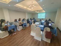 ภาพกิจกรรมการบรรยาย หลักสูตร "การตรวจสอบความใช้ได้ของวิธีทดสอบทางเคมี (Method Validation) & Workshop ตามหลักการ Eurachem, 2025"  (Exclusive Workshop )