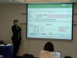 ภาพกิจกรรมการบรรยาย หลักสูตร "การตรวจสอบความใช้ได้ของวิธีทดสอบทางเคมี (Method Validation) & Workshop ตามหลักการ Eurachem, 2025"  (Exclusive Workshop )