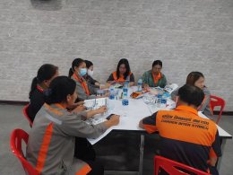 ภาพกิจกรรมการบรรยาย หลักสูตร ข้อกำหนดระบบมาตรฐาน ISO 22000:2018 + Climate Change" และ work shop 