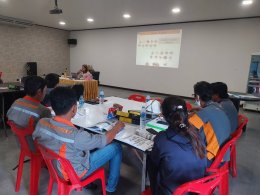 ภาพกิจกรรมการบรรยาย หลักสูตร ข้อกำหนดระบบมาตรฐาน ISO 22000:2018 + Climate Change" และ work shop 