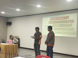 ภาพกิจกรรมการบรรยาย หลักสูตร ข้อกำหนดระบบมาตรฐาน ISO 22000:2018 + Climate Change" และ work shop 
