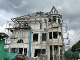 งานสร้างบ้านพักอาศัย 3 ชั้น ถนนรามอินทรา