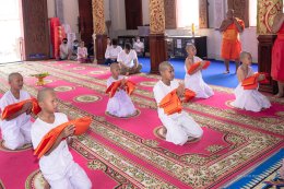 ร่วมสนับสนุนการบรรพชาสามเณร บวชศีลจาริณี และอบรมเยาวชนภาคฤดูร้อน ในปี ๒๕๖๙