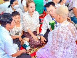 ร่วมสนับสนุนการบรรพชาสามเณร บวชศีลจาริณี และอบรมเยาวชนภาคฤดูร้อน ในปี ๒๕๖๙