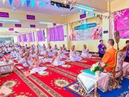 ร่วมสนับสนุนการบรรพชาสามเณร บวชศีลจาริณี และอบรมเยาวชนภาคฤดูร้อน ในปี ๒๕๖๙