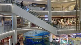 อัพเดทความสวยงามของบันไดเลื่อนสีขาว @เซ็นทรัลแอร์พอตเชียงใหม่ โซน Aquarium