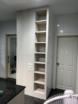 เปลี่ยนสีห้องครัวเป็นลายไม้ด้วย Interior Film PW847-1