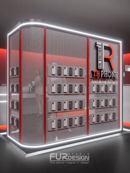 Design, manufacture, and installation of the store: TR Phone Shop, Central Rama 2.
