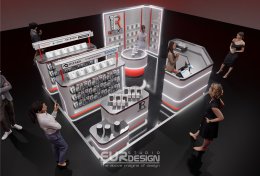 Design, manufacture, and installation of the store: TR Phone Shop, Central Rama 2.