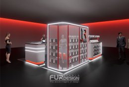 Design, manufacture, and installation of the store: TR Phone Shop, Central Rama 2.