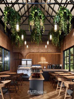 ออกแบบ ผลิต และติดตั้งร้าน : ร้านกาแฟ Yayai  บึงสามพราน จ.เพชรบูรณ์