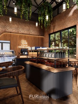 ออกแบบ ผลิต และติดตั้งร้าน : ร้านกาแฟ Yayai  บึงสามพราน จ.เพชรบูรณ์