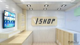 ออกแบบ 3d ร้านจำหน่ายมือถือ ร้าน v - shop ห้างมาบุญครอง เซ็นเตอร์ (MBK Center) กรุงเทพมหานคร