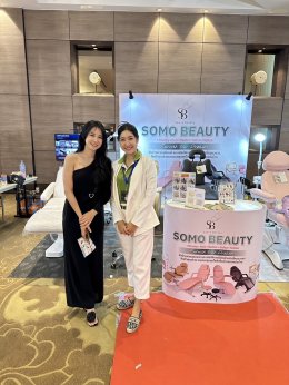 SOMO BEAUTY จัดบูธแสดงสินค้า เตียงทรีทเม้นท์ไฟฟ้า เตียงสัก Wulop การแข่งขันช่างสัก ระดับโลก ณ โรงแรม มิราเคิล แกรนด์ 