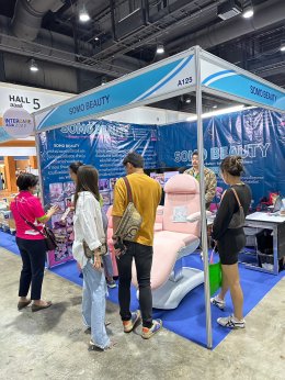 SOMO BEAUTY จัดบูธแสดงสินค้า เตียงทรีทเม้นท์ไฟฟ้า เตียงหัตถการ ในงาน InterCare Asia 2023 