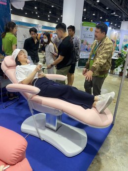 SOMO BEAUTY จัดบูธแสดงสินค้า เตียงทรีทเม้นท์ไฟฟ้า เตียงหัตถการ ในงาน InterCare Asia 2023 
