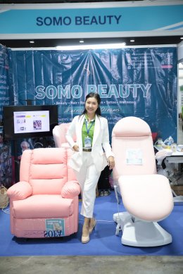 SOMO BEAUTY จัดบูธแสดงสินค้า เตียงทรีทเม้นท์ไฟฟ้า เตียงหัตถการ ในงาน InterCare Asia 2023 