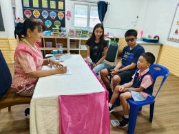 กิจกรรมจำลองห้องสอบสัมภาษณ์และแนะแนวการศึกษาต่อระดับประถมศึกษา