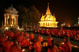 การจาริกปฎิบัติธรรมบูชาพระนวกโพธิ ๑๐๓ รูป ที่ได้รับการบรรพชาและอุปสมบทใต้ต้นพระศรีมหาโพธ์ พุทธคยา ตามโครงการอุปสมบทหมู่เฉลิมพระเกียรติพระบาทสมเด็จพระเจ้าอยู่หัวภูมิพลอดุลยเดชมหาราช