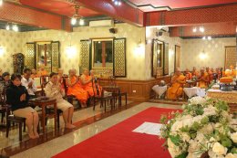 วัดบวรนิเวศวิหาร โดยเจ้าประคุณสมเด็จพระวันรัต เจ้าคณะใหญ่คณะธรรมยุต เจ้าอาวาสวัดบวรนิเวศวิหาร  เป็นเจ้าภาพพิธีบำเพ็ญกุศล สวดพระอภิธรรม อุทิศพระธรรมกิตติโสภณ