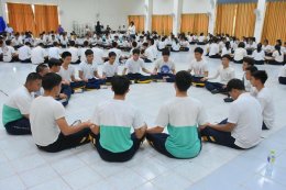 งานส่งเสริมคุณธรรม จริยธรรม กลุ่มสาระการเรียนรู้สังคมศึกษา ศาสนาและวัฒนธรรม จัดให้มีการเข้าค่ายคุณธรรม จริยธรรม ระดับชั้น ม.5 ณ หอประชุมโรงเรียนนวมินทราชูทิศ พายัพ