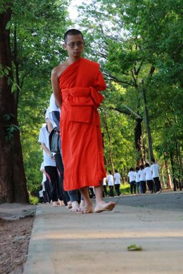 กิจกรรมค่ายคุณธรรมจริยธรรม นักเรียนชั้นมัธยมศึกษาปีที่ 3 โรงเรียนนวมินทราชินูทิศ สตรีวิทยา พุทธมณฑล ณ วัดเขานกกระจิบ อำเภอเมือง จังหวัดราชบุรี