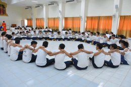 งานส่งเสริมคุณธรรม จริยธรรม กลุ่มสาระการเรียนรู้สังคมศึกษา ศาสนาและวัฒนธรรม จัดให้มีการเข้าค่ายคุณธรรม จริยธรรม ระดับชั้น ม.5 ณ หอประชุมโรงเรียนนวมินทราชูทิศ พายัพ