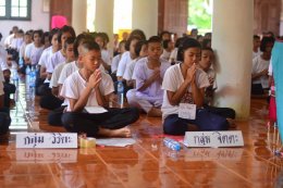 พระวิทยากรกลุ่มเพื่อชีวิตดีงาม ได้รับนิมนต์จากพระครูโอภาสโพธินันท์ ให้มาเป็นพระวิทยากรอบรมนักเรียนโรงเรียนสามชัยอุดมวิทย์ 