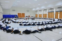 งานส่งเสริมคุณธรรม จริยธรรม กลุ่มสาระการเรียนรู้สังคมศึกษา ศาสนาและวัฒนธรรม จัดให้มีการเข้าค่ายคุณธรรม จริยธรรม ระดับชั้น ม.5 ณ หอประชุมโรงเรียนนวมินทราชูทิศ พายัพ