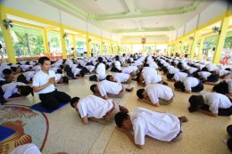 ค่ายคุณธรรมจริยธรรมนักเรียน โรงเรียนศรัทธาสมุทร จังหวัดสมุทรสงคราม ชั้นมัธยมศึกษาปีที่ 6 บรรยายโดยคณะพระวิทยากรกลุ่มใต้ร่มพุทธธรรม