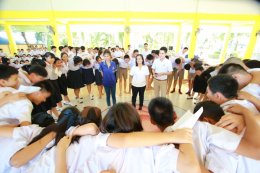 ค่ายคุณธรรมจริยธรรมนักเรียน โรงเรียนศรัทธาสมุทร จังหวัดสมุทรสงคราม ชั้นมัธยมศึกษาปีที่ 6 บรรยายโดยคณะพระวิทยากรกลุ่มใต้ร่มพุทธธรรม