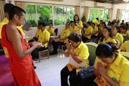 โครงการประชุมสัมมนาพัฒนาองค์กรและแลกเปลี่ยนเรียนรู้ สำนักงานสาธารณสุขอำเภอหนองเรือ อบรมโดยพระมหาธนเดช ธมฺมปญฺโญ เป็นประธานกลุ่ม