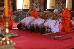 พิธีซ้อมนาคอุปสมบทหมู่ โครงการสันติธรรม รุ่นที่๕ (บริษัท บุญรอดบริวเวอรี่ จำกัด และ บริษัทในเครือ)