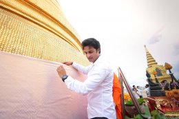 Himanshu Soni นักแสดงนำ จากซีรีส์ "พระพุทธเจ้า มหาศาสดาโลก" เดินทางมาพบปะแฟนคลับชาวไทย ณ วัดสระเกศ ราชวรมหาวิหาร 