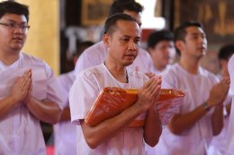 พิธีซ้อมนาคอุปสมบทหมู่ โครงการสันติธรรม รุ่นที่๕ (บริษัท บุญรอดบริวเวอรี่ จำกัด และ บริษัทในเครือ)