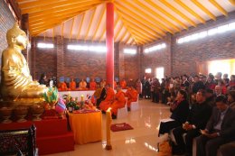 พิธีเปิดวัดพุทธสามัคคี (โบ-หัว) เมืองกาโบโรน ประเทศบอตสวานา มีพระเดชพระคุณ พระกิตติโสภณวิเทศ ประธานสหภาพพระธรรมทูตไทยในโอเชียเนีย เป็นประธานฝ่ายสงฆ์