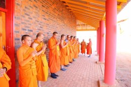 พิธีเปิดวัดพุทธสามัคคี (โบ-หัว) เมืองกาโบโรน ประเทศบอตสวานา มีพระเดชพระคุณ พระกิตติโสภณวิเทศ ประธานสหภาพพระธรรมทูตไทยในโอเชียเนีย เป็นประธานฝ่ายสงฆ์