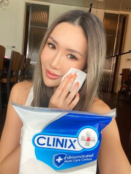 "CLINIX" สำลีบริสุทธิ์จากใยฝ้ายธรรมชาติ อ่อนโยนต่อผิว