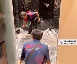 ติดตั้งพรมทอร้านในห้างสรรพสินค้า