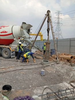 กดเสาเข็มไอ18 สามพราน กำแพงแสน ดอนตูม เข็มไมโครไพล์ 