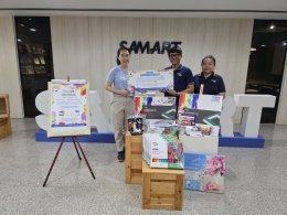 บมจ.สามารถคอร์ปอเรชั่น มอบอุปกรณ์ศิลปะสมทบกองทุนฯ มูลนิธิอาร์ตโนแฮนด์