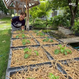 มูลนิธิอาร์ตโนแฮนด์  เยี่ยมชมฟาร์มผัก  "น้าเช็ค สุทธิพงศ์" 