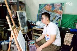 มูลนิธิอาร์ตโนแฮนด์ ลงพื้นที่เยี่ยมศิลปินด้อยโอกาส  "น้องนนท์ ณัฐชนน"