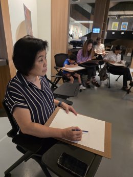 กิจกรรมวาดเส้นแสงและเงา โดย อ.เอกชัย วรรณแก้ว