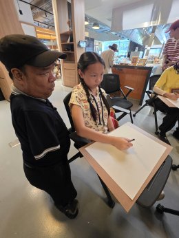 กิจกรรมวาดเส้นแสงและเงา โดย อ.เอกชัย วรรณแก้ว