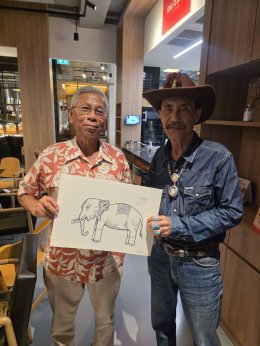 กิจกรรมวาดลายเส้นสไตล์ไทย