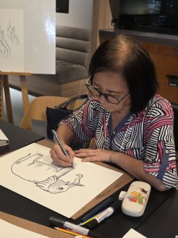 กิจกรรมวาดลายเส้นสไตล์ไทย