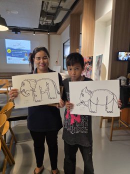 กิจกรรมวาดลายเส้นสไตล์ไทย