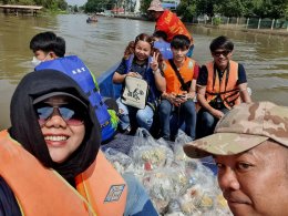 เอกชัย วรรณแก้ว ลงพื้นที่แจกอาหารให้ผู้ประสบอุทกภัย จ.พระนครศรีอยุธยา